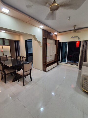 Living Room in 2 BHK Apartment at Cosmos Habitat, Majiwada – for Rent