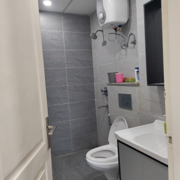 Bathroom in 3 BHK Apartment at Omaxe Royal Residency Faridabad, Sector 79 – for Rent