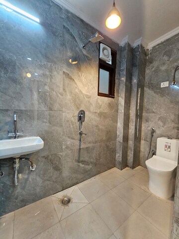 Bathroom in 1 BHK Builder Floor at Saket – for Rent