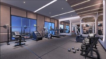 Gym in 3 BHK Apartment at Shapoorji Pallonji BKC 9, Bandra East – for Sale