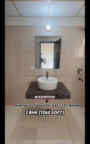 Bathroom in 3 BHK Apartment at Paramount Floraville, Sector 137 – for Sale
