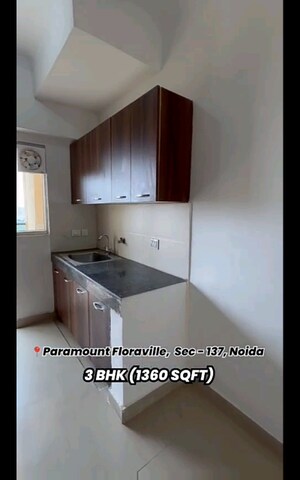 Kitchen in 3 BHK Apartment at Paramount Floraville, Sector 137 – for Sale