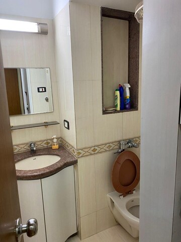 Bathroom in 2 BHK Apartment at The Arcade, Cuffe Parade – for Rent