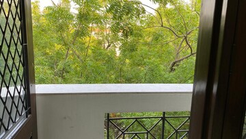 Balcony in 3 BHK Builder Floor at Boutique Residential Apartments A-4 1, Vasant Vihar – for Rent