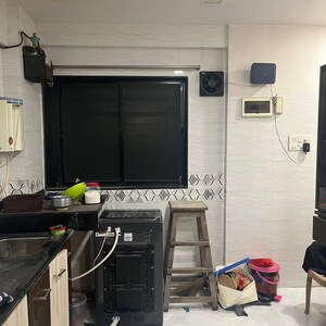 Kitchen in 1 RK Apartment at Janimal Tower, Vashi Sector 17 – for Sale