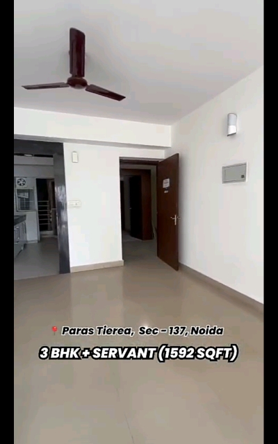 3 BHK + Servant Room 1592 Sq.Ft. Apartment in Paras Tierea