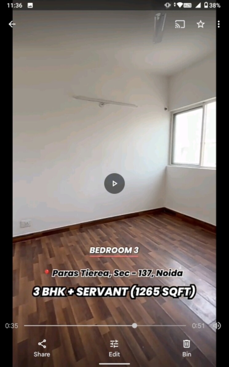 Room, paras-tierea 3 Bedroom 1285 Sq.Ft. Apartment In Sector 137 Noida 8963440