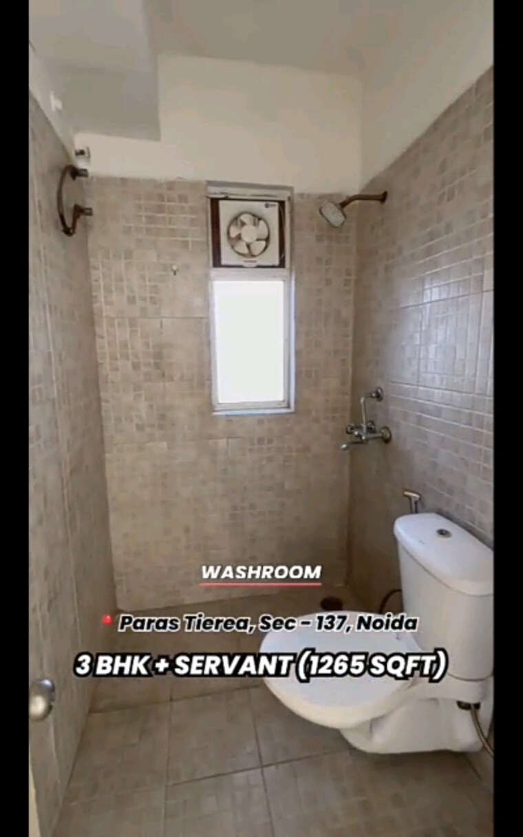Bathroom, paras-tierea 3 Bedroom 1285 Sq.Ft. Apartment In Sector 137 Noida 8963440