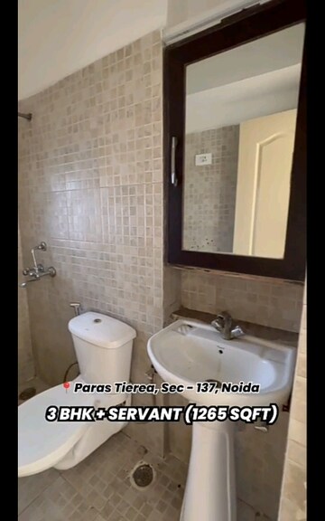 Bathroom in 3 BHK Apartment at Paras Tierea, Sector 137 – for Sale