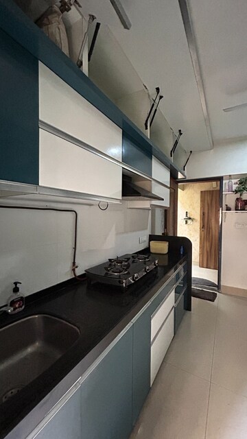 Kitchen in 3 BHK Apartment at Nahar Amrit Shakti, Chandivali – for Rent