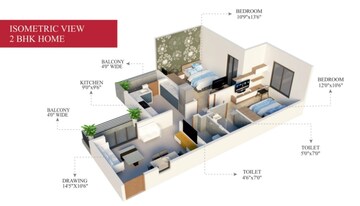Team Area in 3 BHK Apartment at Friends Colony – for Sale