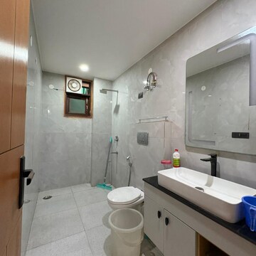 Attached Bathroom in 3 BHK Apartment at Chattarpur – for Rent