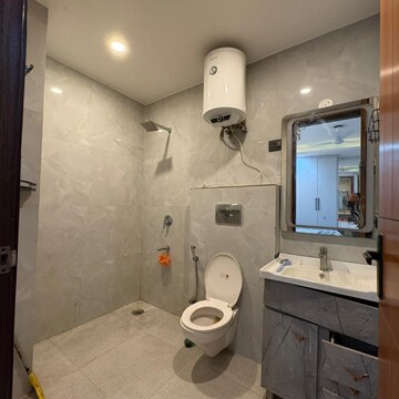 Bathroom in 3 BHK Apartment at Chattarpur – for Rent
