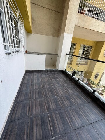 Balcony in 3 BHK Apartment at Galore Park, Bavdhan – for Rent