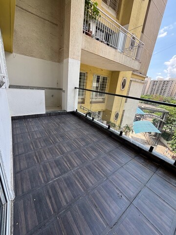 Balcony in 3 BHK Apartment at Galore Park, Bavdhan – for Rent