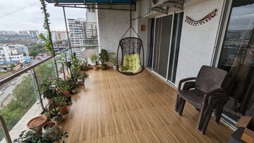 Balcony in 3 BHK Apartment at Kolte Patil Tuscan Estate, Kharadi – for Rent