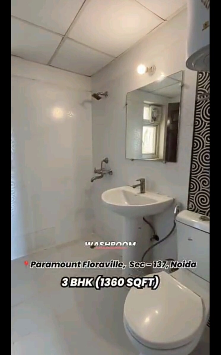 Bathroom, paramount-floraville 3 Bedroom 1360 Sq.Ft. Apartment In Sector 137 Noida 8963887