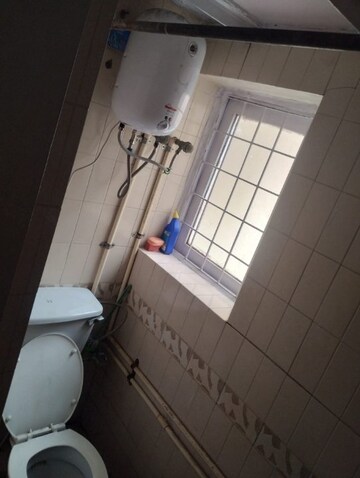 Bathroom in 1 RK Independent House at Panchsheel Park – for Rent