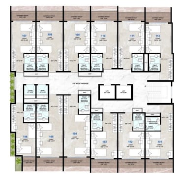 Floor Plan in Studio Apartment at Balewadi – for Sale