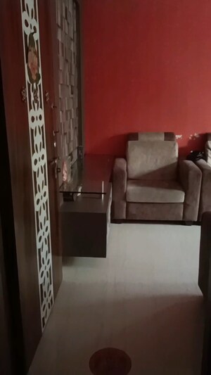 Living Room in 1 BHK Apartment at Gharonda Housing, Ghansoli – for Rent