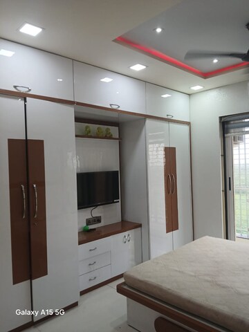 Bedroom in 3 BHK Apartment at Shri Swami Samarth Apartment	, Ghansoli – for Rent