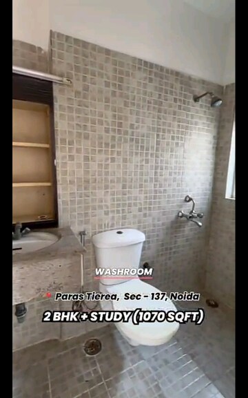 Bathroom in 2 BHK Apartment at Paras Tierea, Sector 137 – for Sale