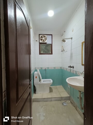 Bathroom in 2 BHK Builder Floor at Malviya Nagar – for Rent