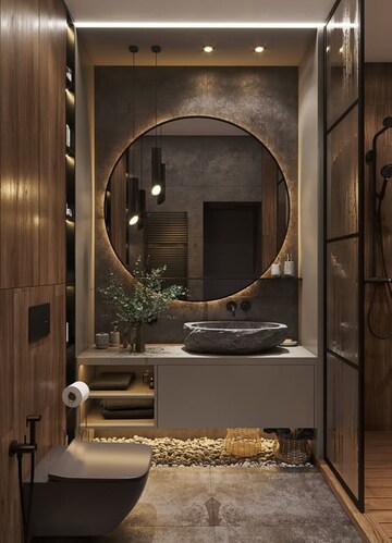 Bathroom in 5 BHK Builder Floor at Greater Kailash I – for Rent