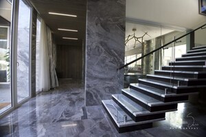 Staircase in 6+ BHK Villa at Sindhu Bhavan Road – for Sale