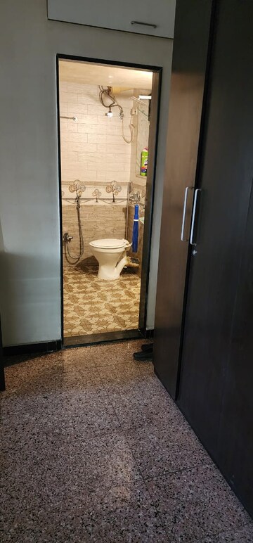 Bathroom in 2 BHK Apartment at Group Seven Rushi Heights, Goregaon East – for Rent