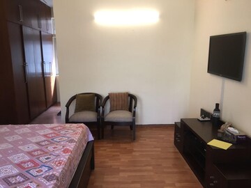 Living Room in 4 BHK Builder Floor at Sushant Lok I – for Rent