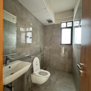 Bathroom in 3 BHK Builder Floor at DLF Gardencity Enclave, Sector 93 – for Sale