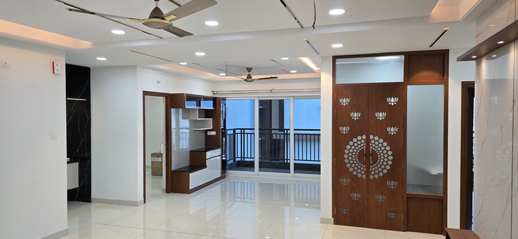 Living Room, hallmark-skyrena 3 Bedroom 1935 Sq.Ft. Apartment In Narsingi Hyderabad 8964741