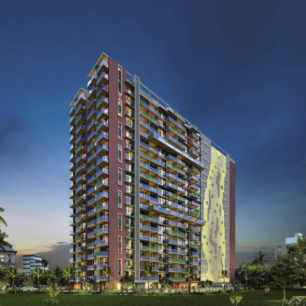 2 BHK Apartment For Sale in Ruparel Panache