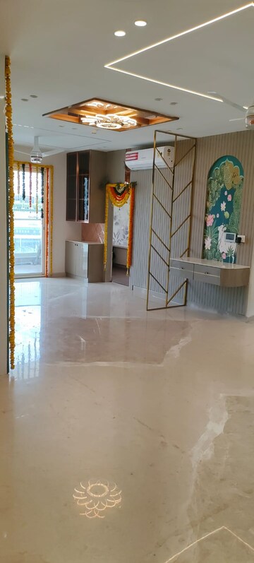 Living Room in 4 BHK Apartment at Aurobindo Galaxy, Hi Tech City – for Rent