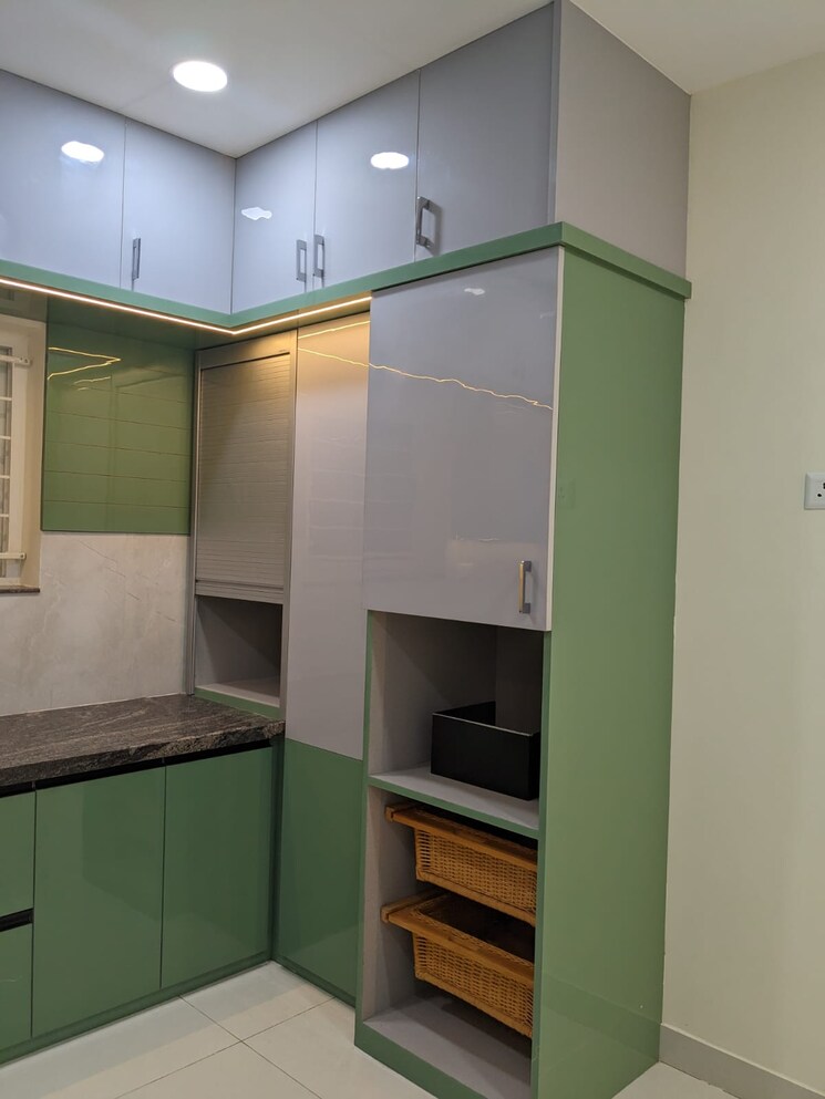 Kitchen, hallmark-skyrena 3 Bedroom 1935 Sq.Ft. Apartment In Narsingi Hyderabad 8964854