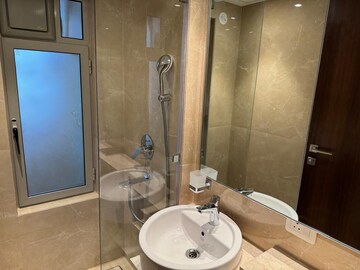 Bathroom in 1 BHK Apartment at Hiranandani Highland, Powai – for Rent