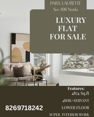 4 BHK Builder Floor For Sale in Parx Laureate, Sector 108