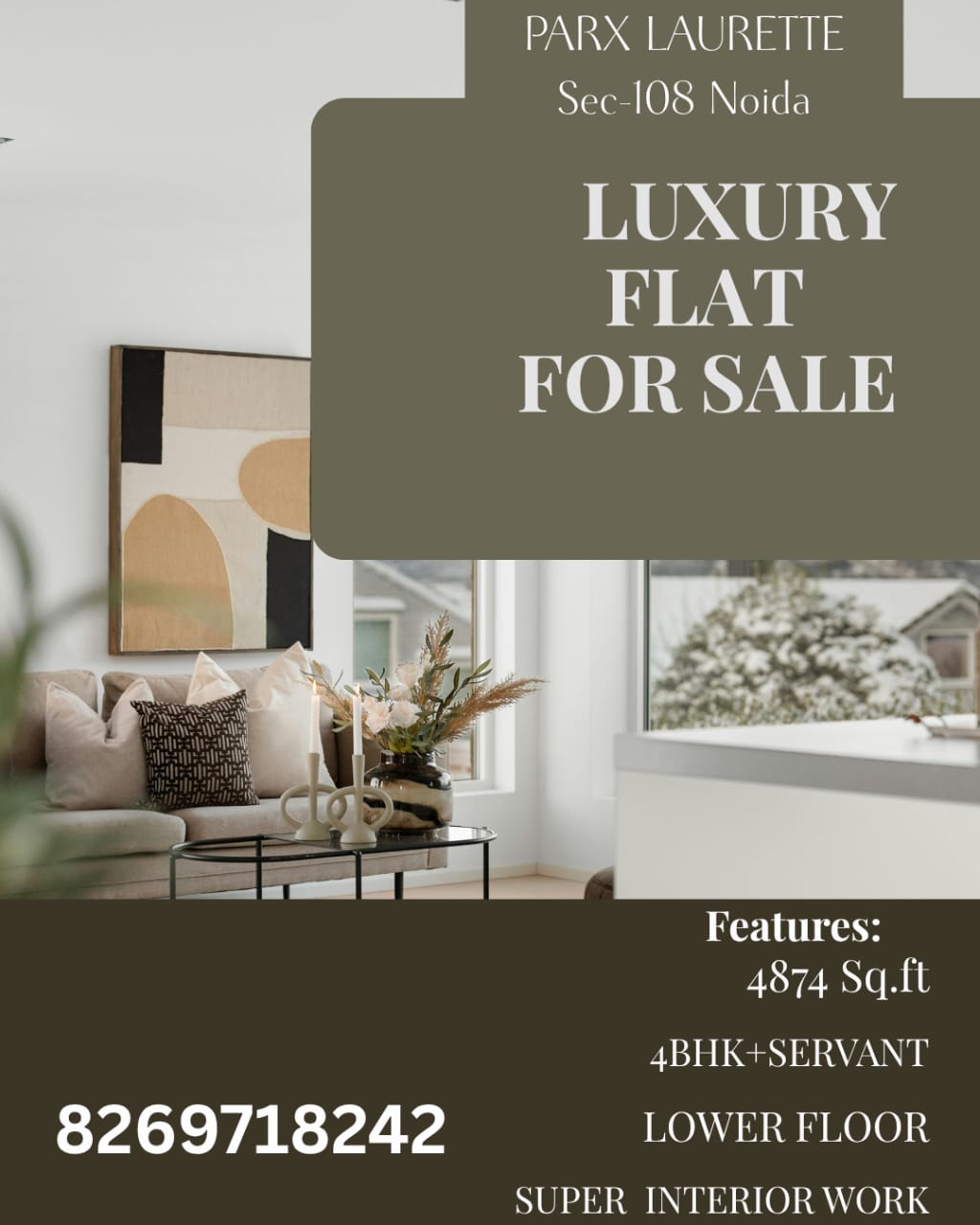 4 BHK + Servant Room Builder Floor For Sale in Parx Laureate