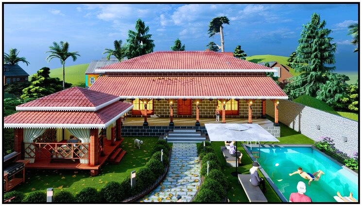 Exterior View, by-the-lake 2 Bedroom 900 Sq.Ft. Independent House In Shirwal Pune 8965203