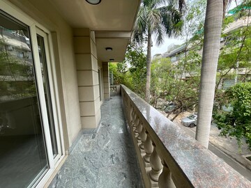 Balcony in 4 BHK Builder Floor at Defence Colony – for Rent
