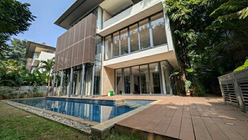 Balcony in 5 BHK Villa at Embassy Boulevard, Yelahanka – for Rent