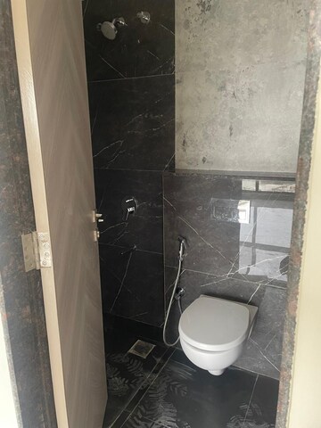 Bathroom in 1 BHK Apartment at Ajmera Boulevard, Malad West – for Rent