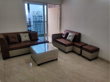 Living Room in 2 BHK Apartment at Gaur Yamuna City 16th Park View, Sector 19 Yamuna Expressway – for Rent