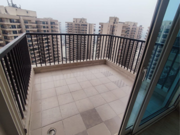 Balcony in 2 BHK Apartment at Gaur Yamuna City 16th Park View, Sector 19 Yamuna Expressway – for Rent