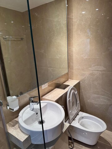 Bathroom in 1 BHK Apartment at Hiranandani Highland, Powai – for Rent