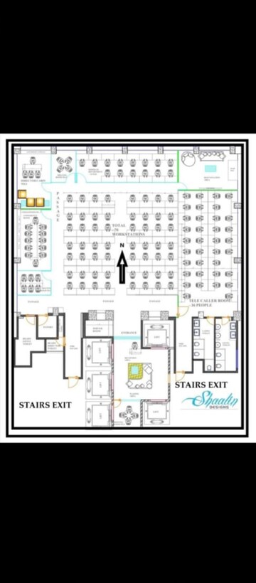 Floor Plan in  Office Space at Sunshine Tower Dadar, Dadar West – for Rent
