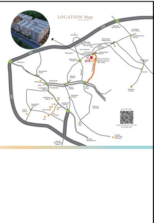 3 BHK Apartment – Map Location View at RNG Westend, Pragathi Nagar - for Sale