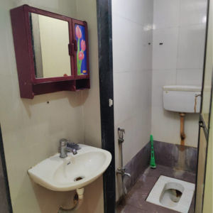 Bathroom in 1 BHK Apartment at Neelkanth Vishwa, Vichumbe – for Sale
