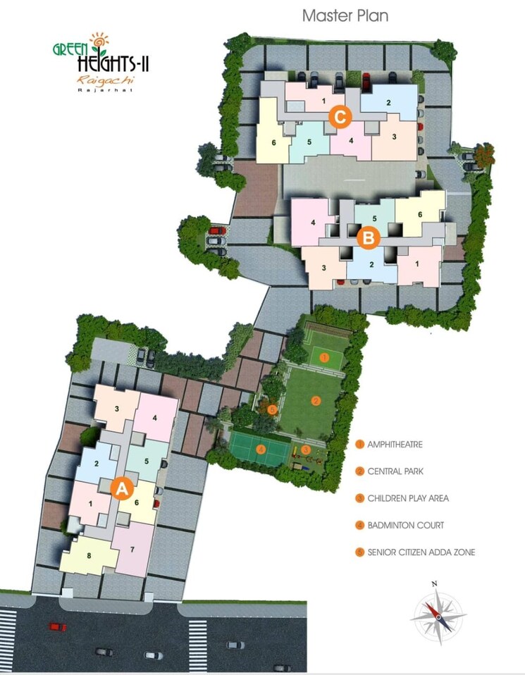 Master Plan, loharuka-green-heights-ii 2 Bedroom 611 Sq.Ft. Apartment In Rajarhat Kolkata 8965580